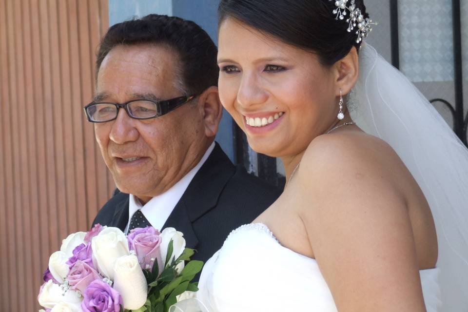 La novia y su padre