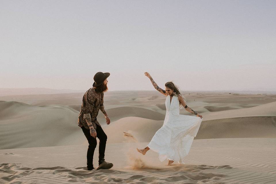 Post boda en el desierto