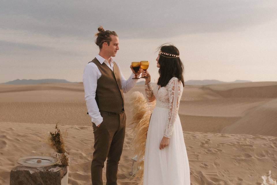 Boda en el desierto