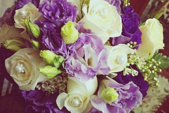 Bouquet en tonos lilas & paste