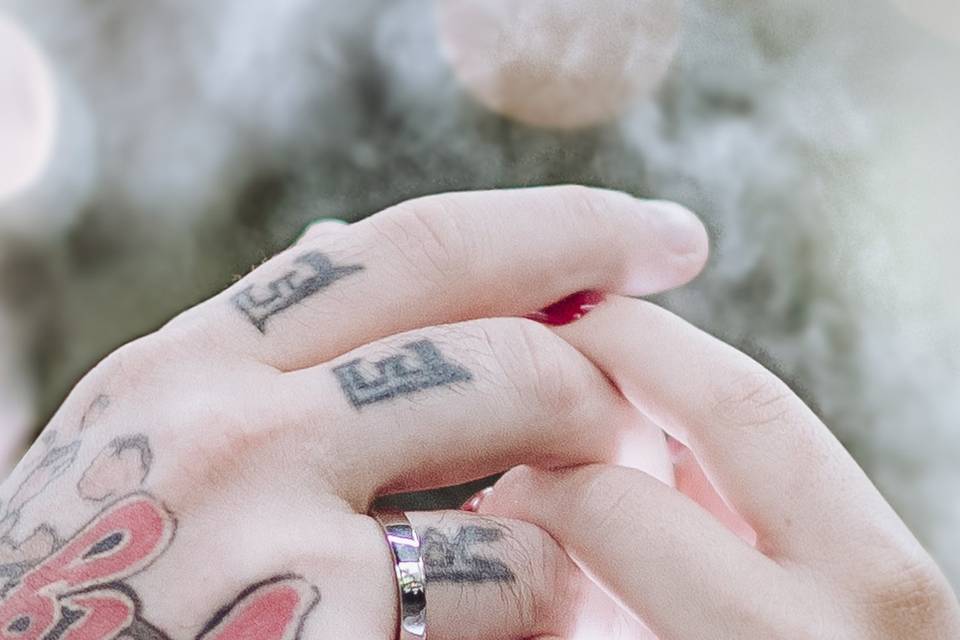 Recién casados anillos