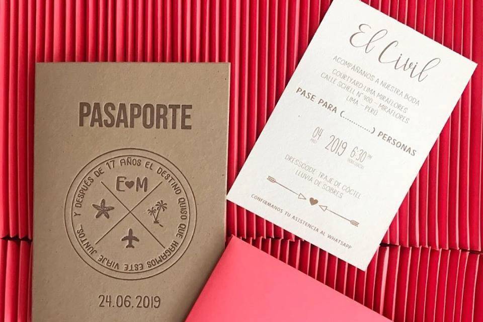 Invitación pasaporte