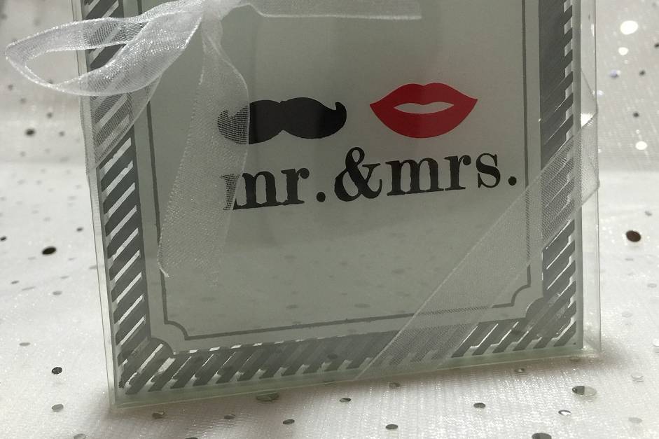 Portavasos Mr & Mrs