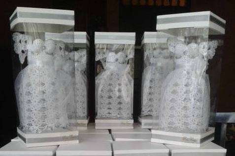 Souvenir mini vestido novia