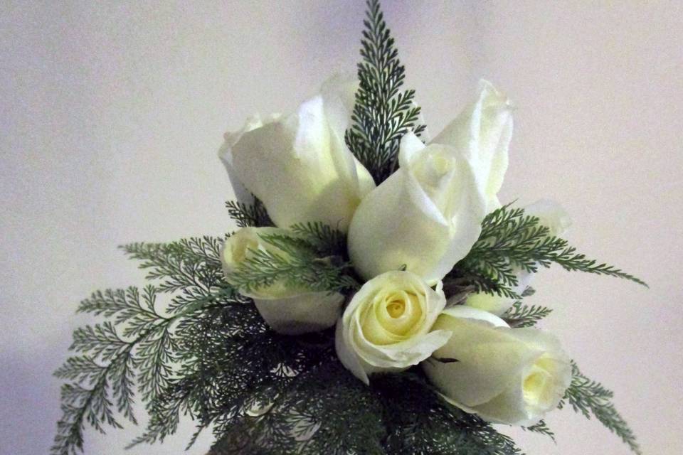 Bouquete de rosas blancas
