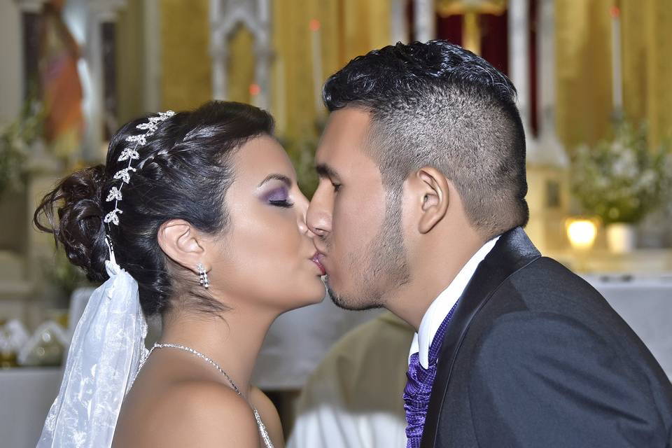 Beso de boda