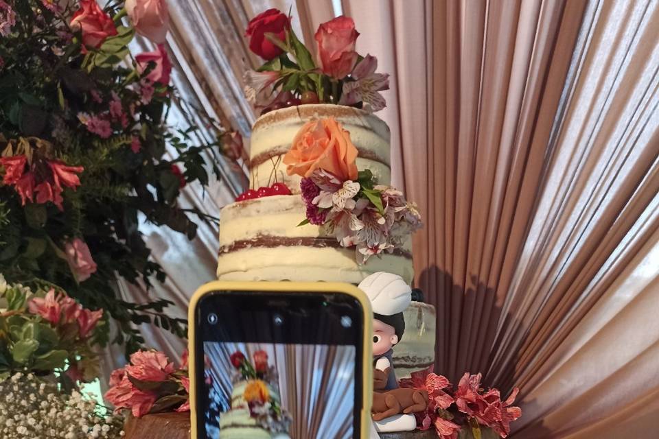 Foto a la torta
