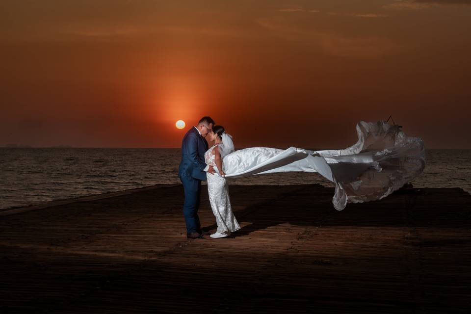 Sunset en boda