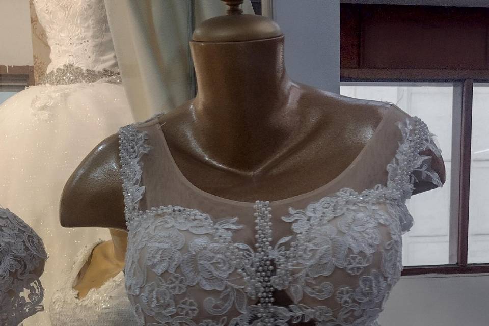 Vestido de novia corto