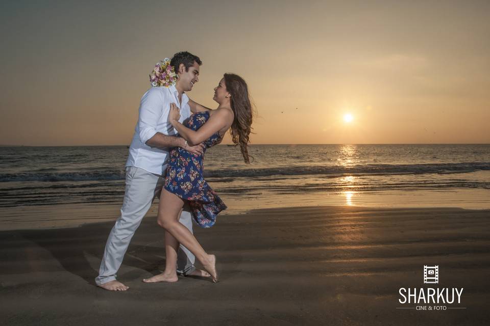 Pre boda en playa Cangrejos