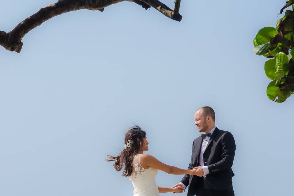 Postboda en el caribe