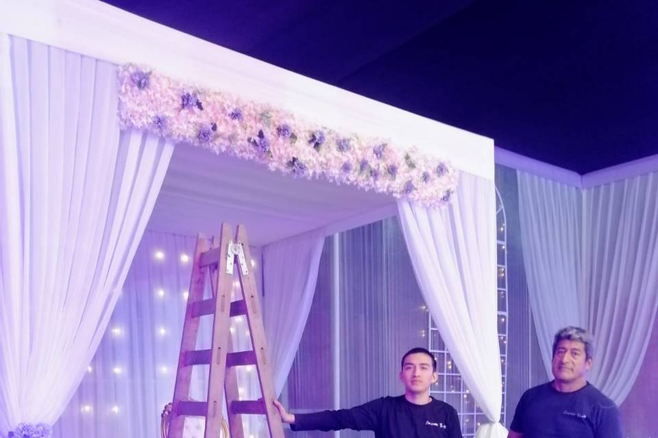 Carpa para matrimonio civil