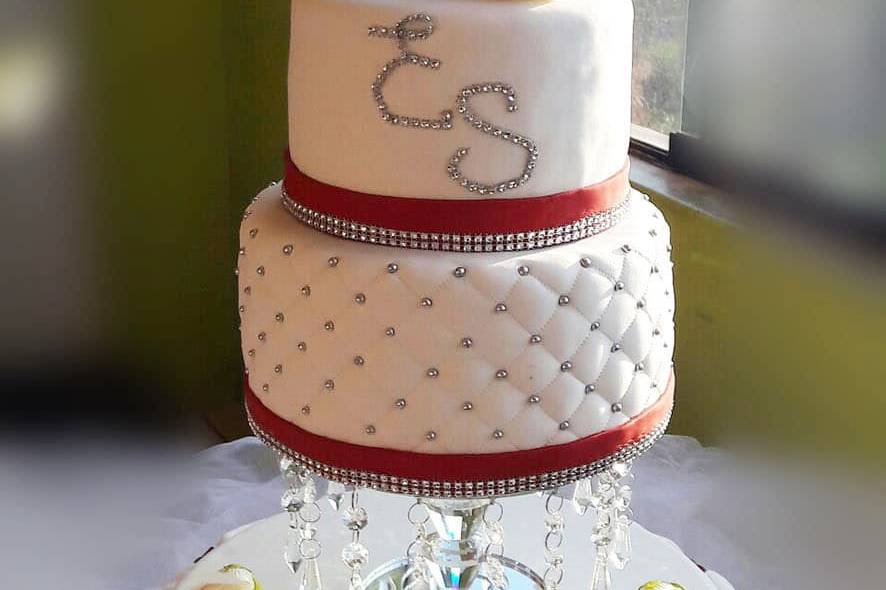 Torta de bodas 3 pisos