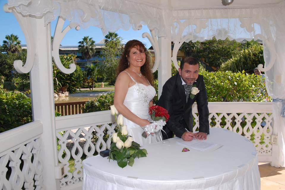 Recién casados en Riviera Maya