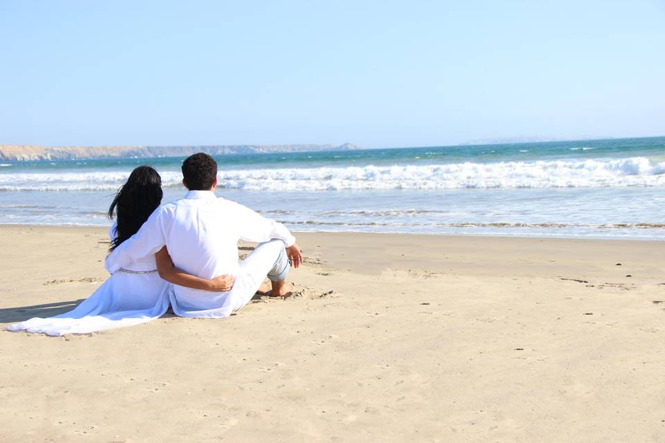 Pre-boda en la playa