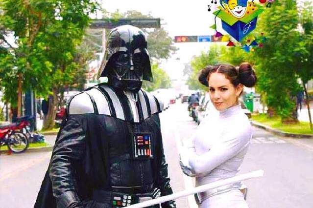 Darth vader y Princess Leia