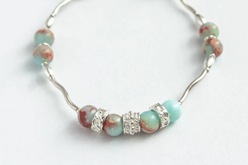 Jade imperial y plata 950