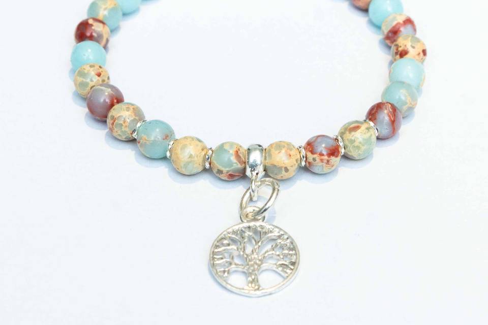 Jade imperial y plata 950 con