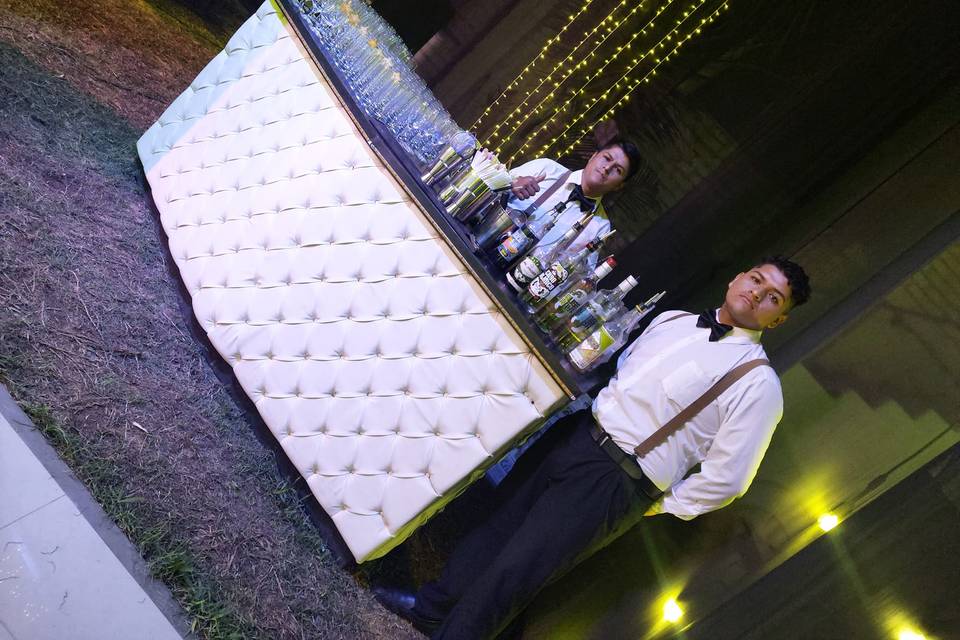 Barra de bebidas para eventos