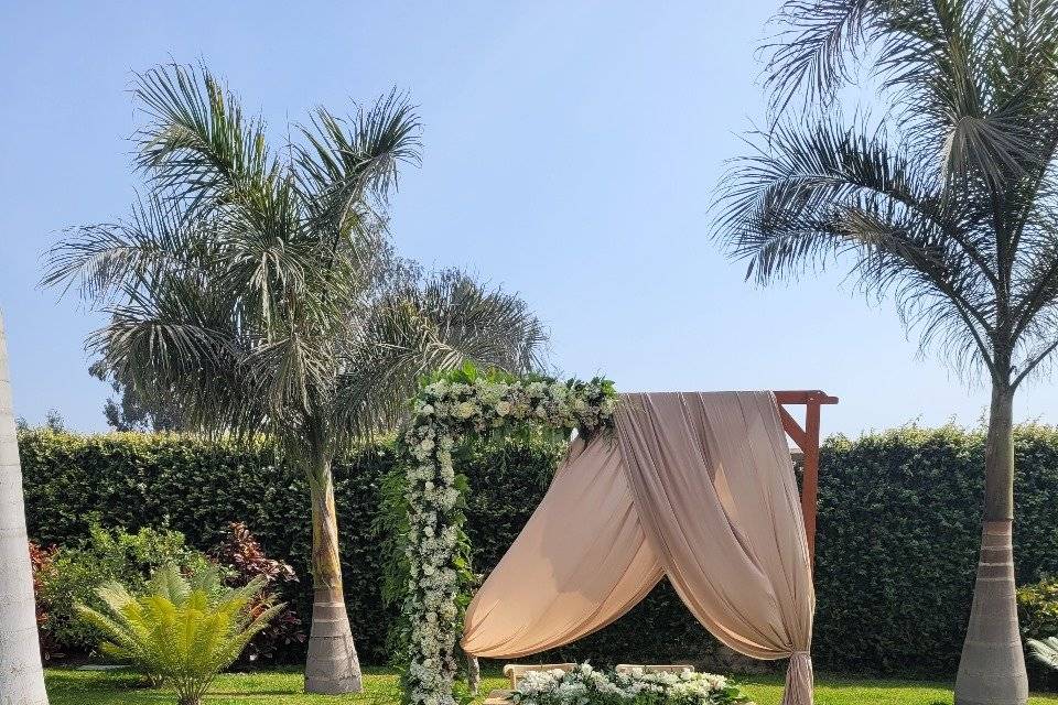 Espacio rodeado de naturaleza para bodas