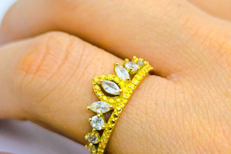 Anillo princesa Oro 18k