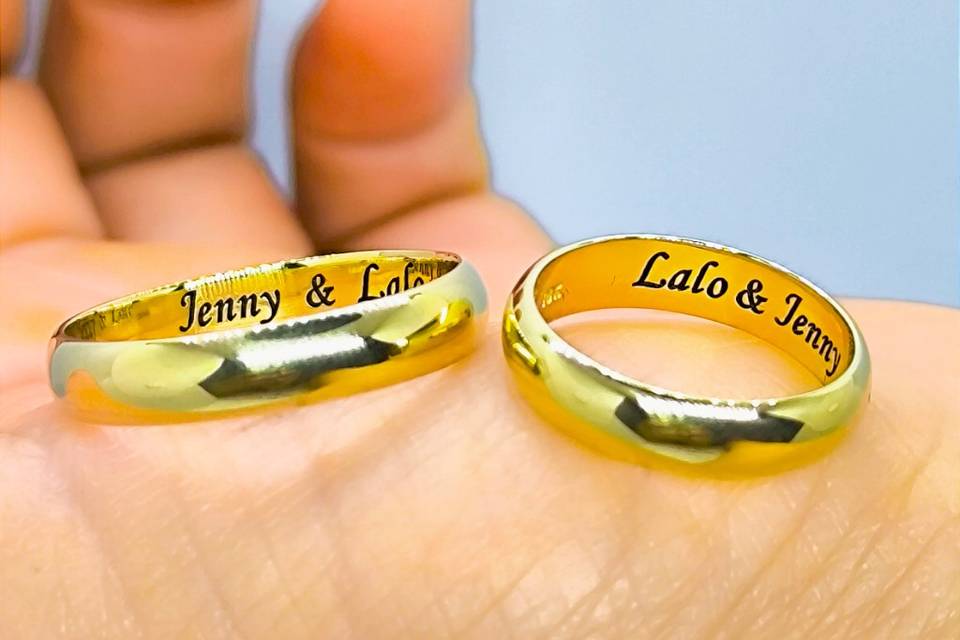 Aros de matrimonio Oro 18k