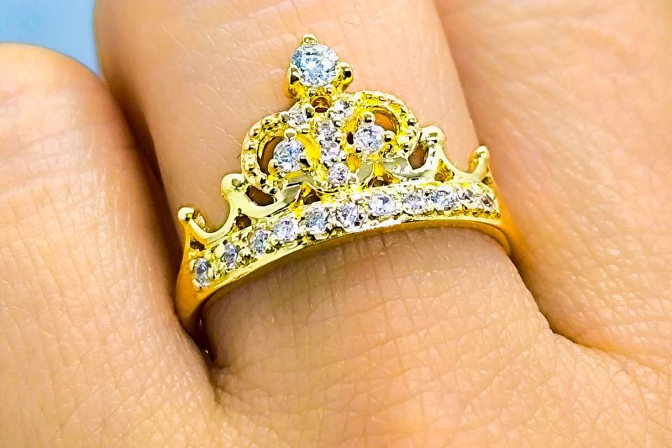 Anillo Princesa Oro 18kilates