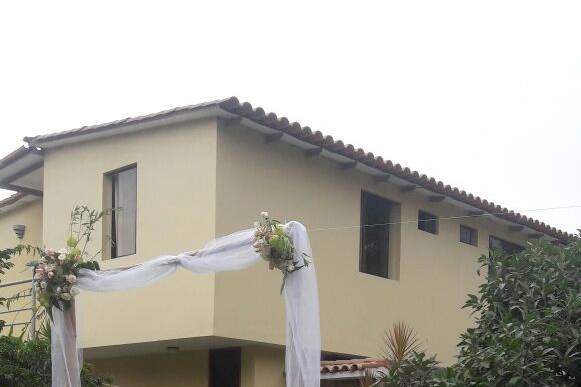 Arco para matrimonio civil