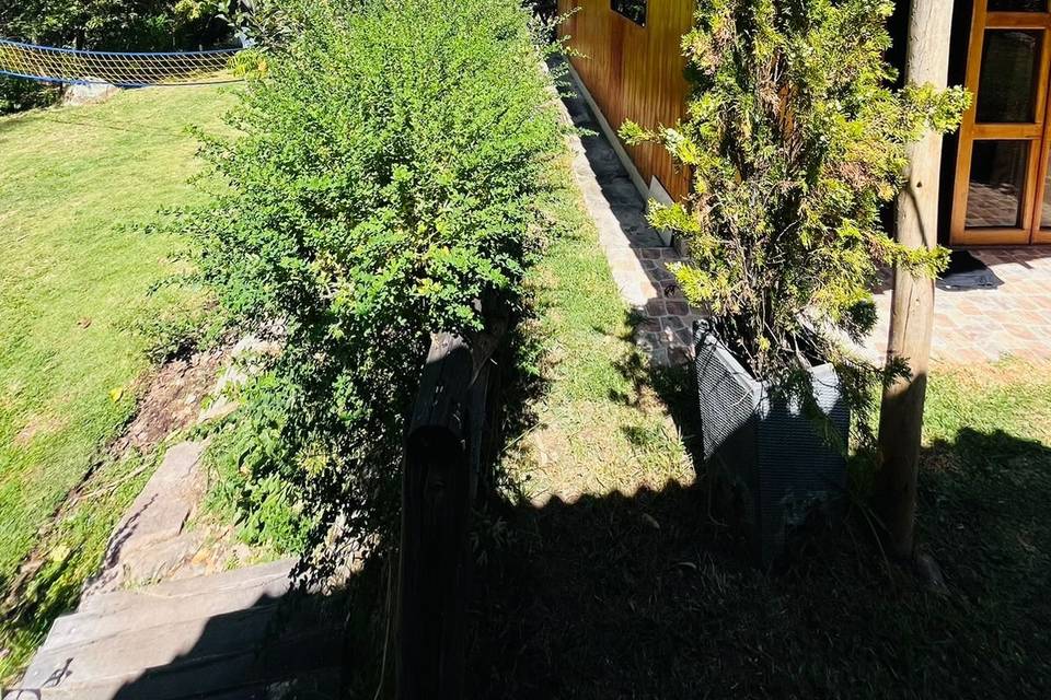 Vista de las cabañas