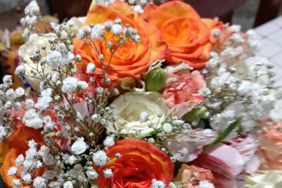 Bouquet colores cítricos