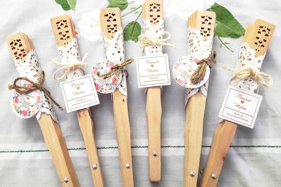 Abanicos madera