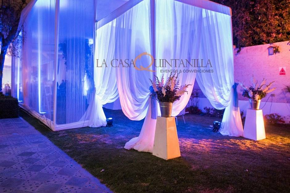 Recepción matrimonio noche