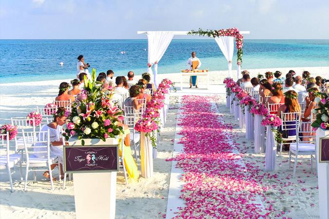 Sesión matrimonio en la playa