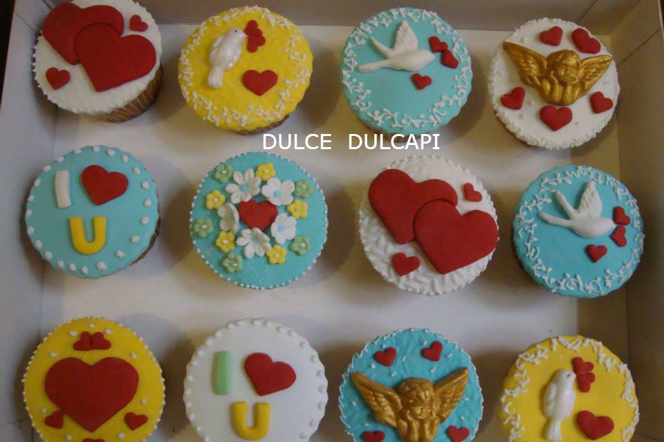 Cupcakes diseño valentín