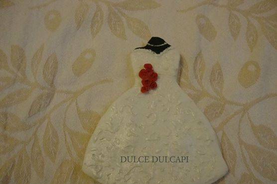 Galleta vestido de novia