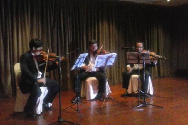 Violinistas para el banquete