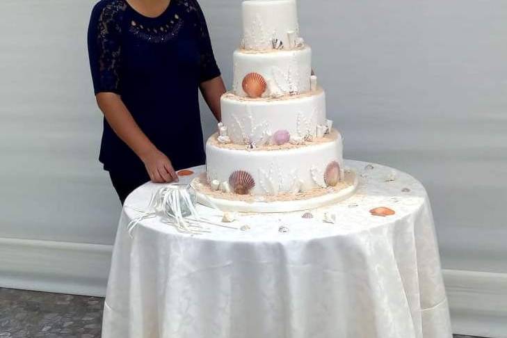 Torta boda marina