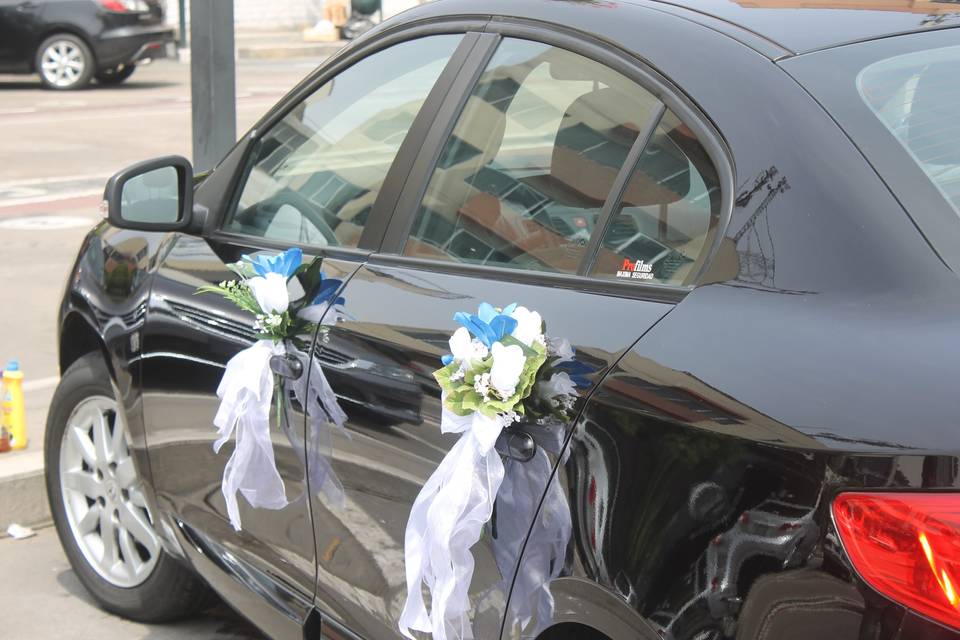 Blue car  royal