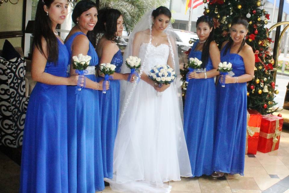 Damas royal blue