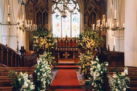 Decoración floral iglesia