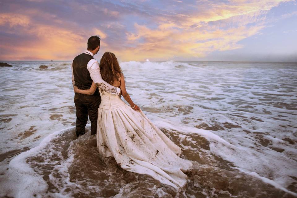 Pos boda en la playa