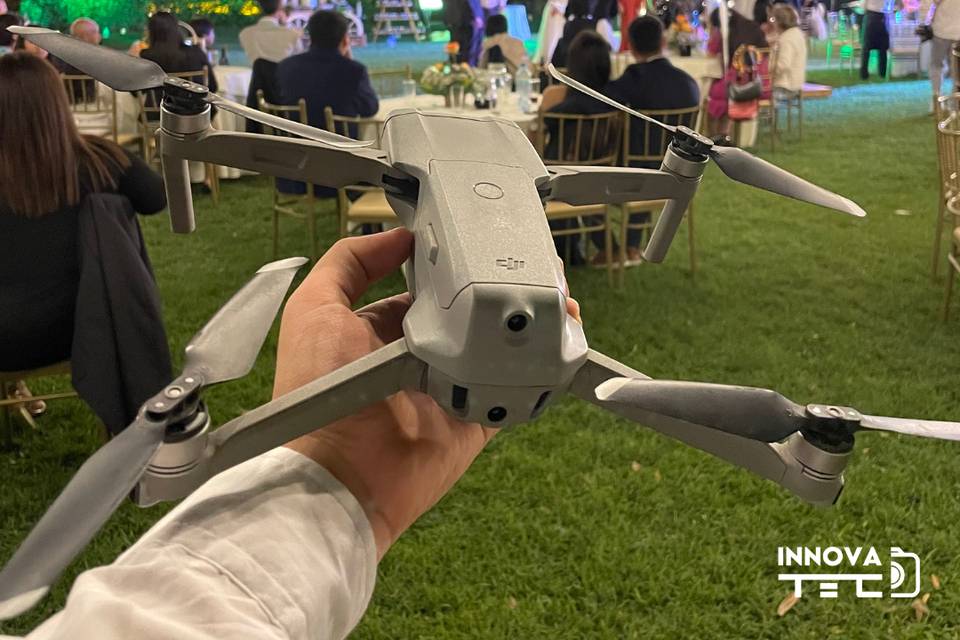 El dron en acción