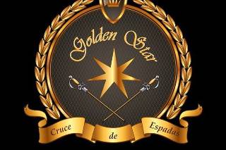 Cruce de espadas golden star logo