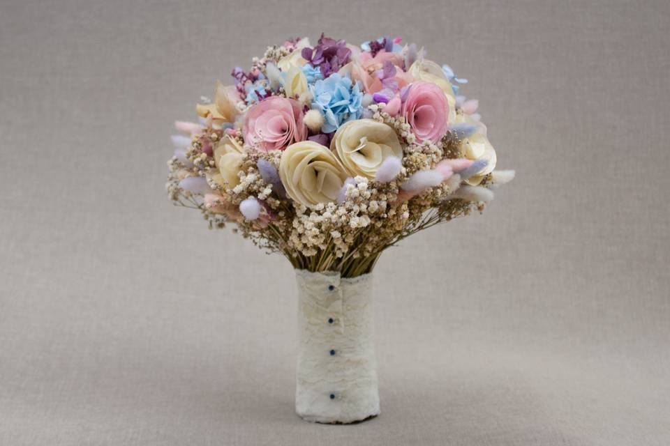 Bouquet con flores secas
